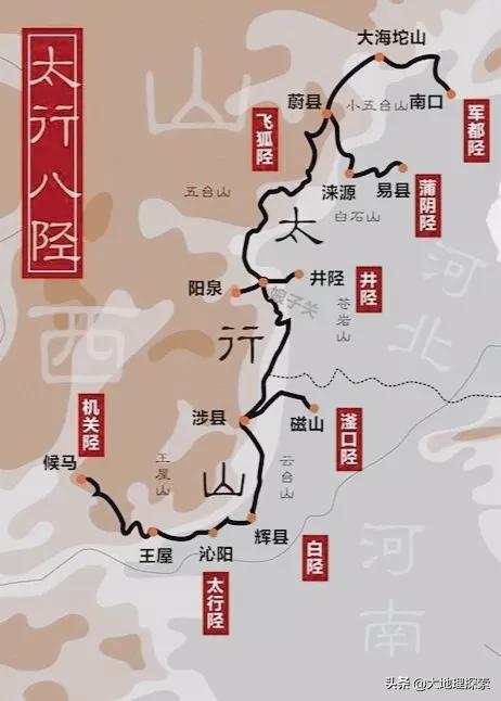 太行山脉在哪个位置(太行山脉全长多少公里)