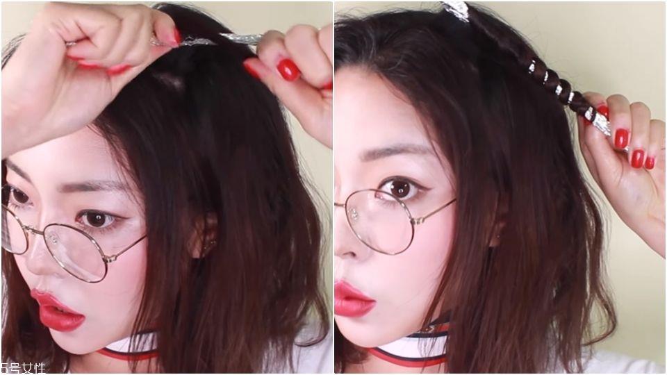 泫雅嬉皮卷发型教程 韩式嬉皮卷发型怎么弄