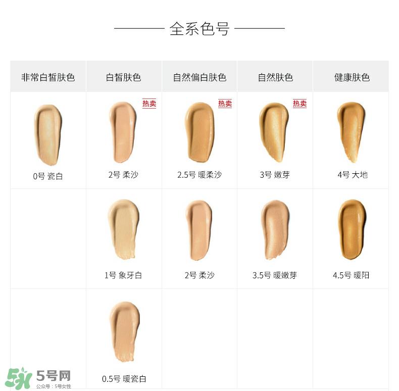 芭比波朗无感持妆粉底露色号大全