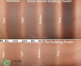 kevyn aucoin修容粉试色 KA修容粉试色图