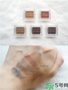 bbia五谷眼影色号 bbia五谷眼影试色图