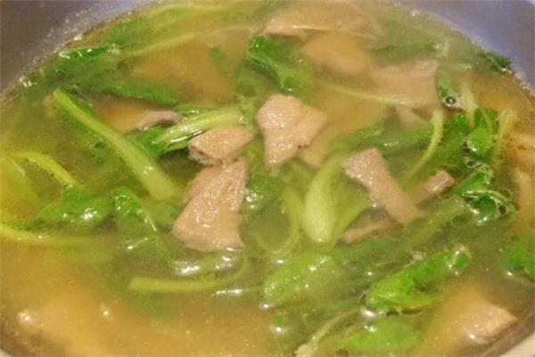 鸡毛菜猪肝汤的做法 鸡毛菜猪肝汤的功效