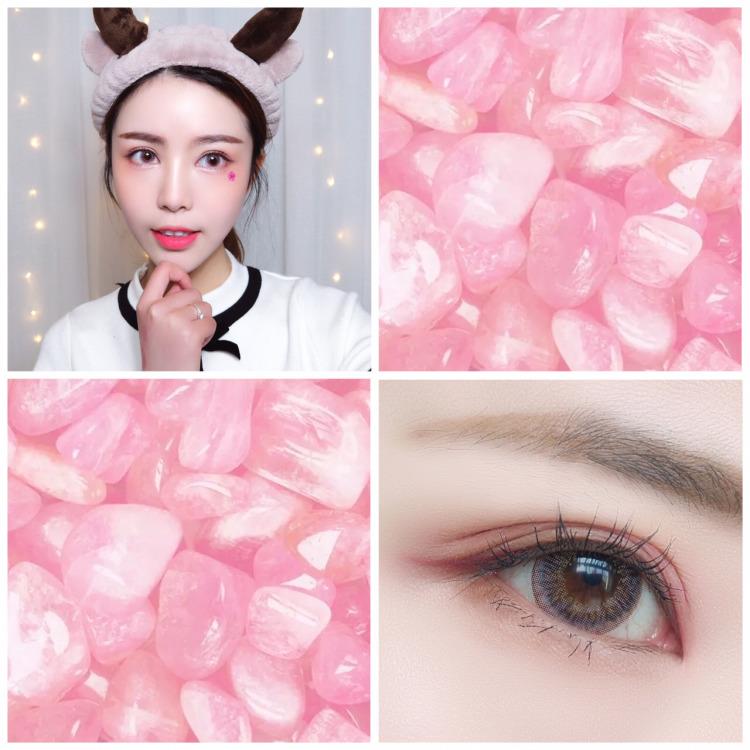 粉色美瞳效果图 粉色美瞳好看吗