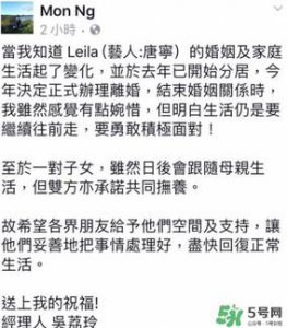 ​唐宁为什么离婚？唐宁老公是谁为什么离婚？