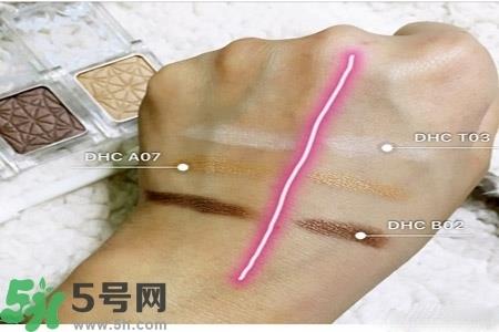 DHC花影柔光眼彩试色 DHC蝶翠诗花影柔光眼彩使用心得