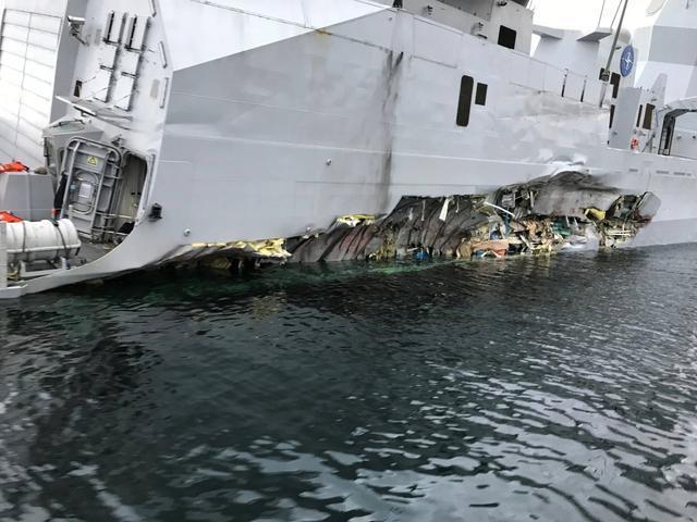 现场视频首次曝光，全球首艘宙斯盾舰被撞沉没，10亿美元打了水漂