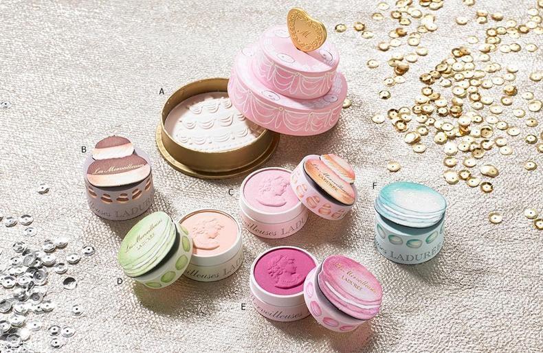 laduree2018夏季限定泡芙单色眼影试色 迷你眼影上脸图