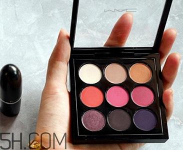 ​mac red hot9色眼影盘色号_试色图