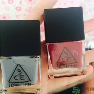 3CE指甲油真假辨别对比图