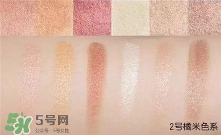 稚优泉六色眼影色号 稚优泉六色眼影试色