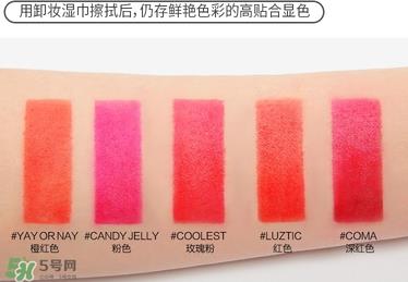 3ce唇釉色号大全,3ce唇釉试色图合集