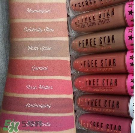jeffree star液体唇膏色号_jeffree star液体唇膏试色图
