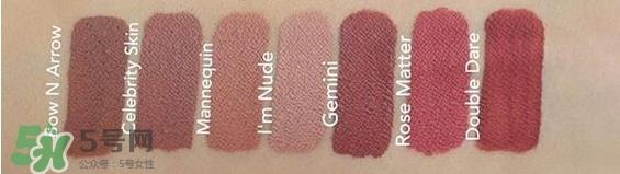 jeffree star液体唇膏色号_jeffree star液体唇膏试色图