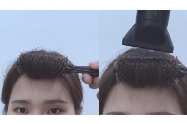 旁分刘海怎么弄蓬松 旁分刘海整理技巧