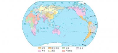 ​世界主要语言分布图