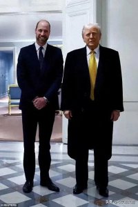 ​特朗普身高遭英媒质疑：与威廉王子、马克龙的身高比较